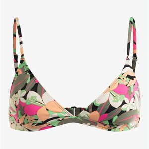 Fürdőruha felső ROXY Printed Beach Classics Tri anthracite palm song s (PT Beach Classics Fixed Tri ERJX305196) kép