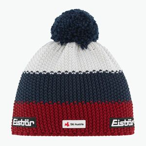 Gyerek téli sapka Eisbar Star Pompon Ska Kids burgundy/dark cobalt/white (Star Pompon Ska Kids 71117-243) kép