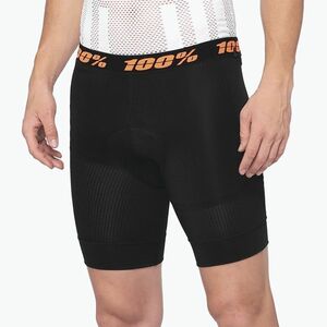 Férfi kerékpáros boxeralsó betéttel 100% Crux Liner black (Crux Liner 40048-00003) kép
