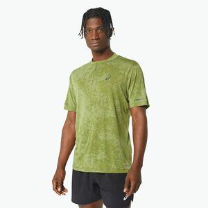 Férfi futópóló ASICS Metarun Pattern 1/2 ZIP cactus (Metarun Pattern 1/2 ZIP 2011C872) kép