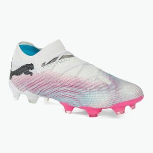Focicipő PUMA Future 7 Ultimate Low FG/AG white/black/poison pink/bright aqua/silver mist (Future 7 Ultimate Low FG/AG 108085) kép