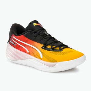 Férfi kosárlabda cipő PUMA All-Pro Nitro Showtime yellow sizzle/purple glimmer (All-Pro Nitro Showtime 309890) kép