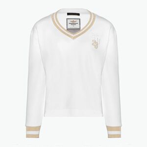 Női pulóver Aeronautica Militare Lady V-Neck bianco ottico (Lady V-Neck 241FE1889DF541) kép