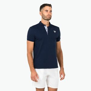 Férfi galléros póló Tecnifibre Polo Pique marine (Polo Pique 25POPIQ233) kép