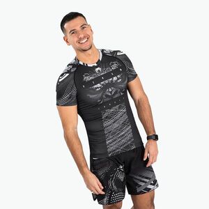 Férfi rashguard Venum Gorilla Jungle Rashguard black/white (Gorilla Jungle Rashguard 05077) kép