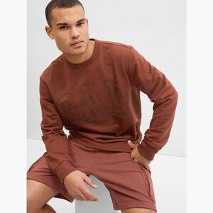 Férfi pulóver GAP Logo Crewneck burnt russet (Crewneck 427434) kép