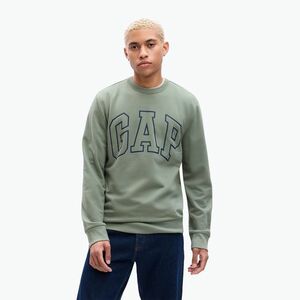 Férfi pulóver GAP Logo Crewneck sage (Crewneck 427434) kép