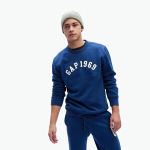 Férfi pulóver GAP 1969 Logo Crewneck pangea blue (1969 Logo Crewneck 817079) kép