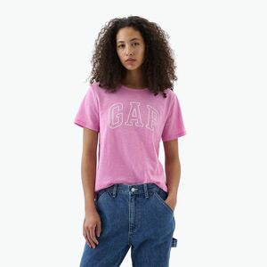 Női póló GAP Logo Slub Tee sugar pink (Logo Slub Tee 871344) kép