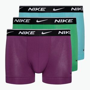 Nike Everyday Cotton Stretch Trunk 3 db férfi boxeralsó green/violet/blue (Everyday Cotton Stretch Trunk KE1008-425) kép