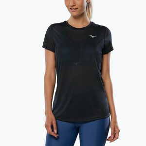 Női futó póló Mizuno Core Graphic Tee fekete (Core Graphic Tee J2GA270609) kép