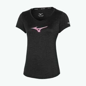 Női futó póló Mizuno Impusle Core RB Tee fekete (Impusle Core RB Tee J2GA270709) kép