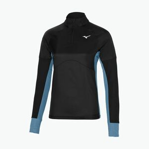 Női futó hosszú ujjú Mizuno Hybrid fekete (Hybrid Tee Half Zip J2GC270009) kép