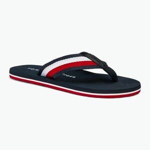 Férfi Tommy Hilfiger Corporate Beach szandál sivatagi égbolt flip flopok (Corporate Beach Sandal FM0FM05094DW5) kép