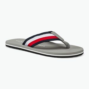 Férfi Tommy Hilfiger Corporate Beach szandál antik ezüst flip flopok (Corporate Beach Sandal FM0FM05094PRT) kép
