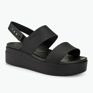 Női szandál Crocs Brooklyn Low Wedge black/black (Brooklyn Low Wedge 206453-060) kép