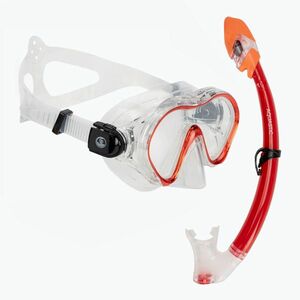 Gyermek búvárszett AQUASTIC Minke maszk + snorkel piros (Minke AQS-B4I008-RD) kép