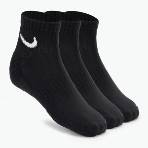 Nike Everyday Cushioned bokazokni 3 pár fekete/fehér (Everyday Cushioned Ankle SX7667-010) kép