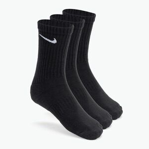 Nike Everyday Cushioned Crew zokni 3 pár fekete/fehér (Everyday Cushioned Crew SX7664-010) kép