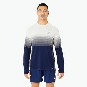 Férfi ASICS Seamless nyírfa/kék expanse hosszú ujjú futócipő (Seamless 2011C394-200) kép