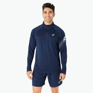 Férfi ASICS Icon 1/2 Zip teljesítmény kék expanse hosszú ujjú futócipő (Icon 1/2 Zip 2011C732-404) kép
