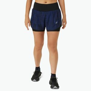 Női ASICS Road All Over Print 2N1 3.5IN futónadrág éjfélkor (Road All Over Print 2N1 3.5IN 2012D077-400) kép