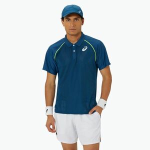 Férfi ASICS Match Actibreeze tenisz póló póló mako kék (Match Actibreeze Polo 2041A299-412) kép