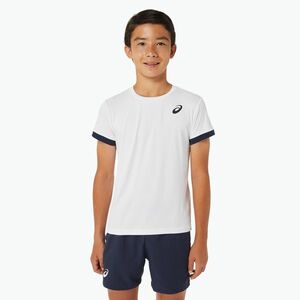 ASICS Gyermek tenisz felső briliáns fehér/éjjeli póló (Tennis Top 2044A036-102) kép