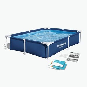 Fémvázas medence Bestway Steel Pro Pool 221 cm kék (Steel Pro Pool 56401N) kép