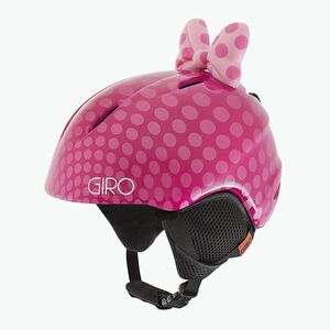 Gyerek sísisak Giro Launch Plus pink bow polka dots (Launch Plus Jr GR-7073614) kép
