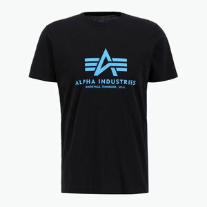 Férfi póló Alpha Industries Basic black/blue (Basic 100501) kép