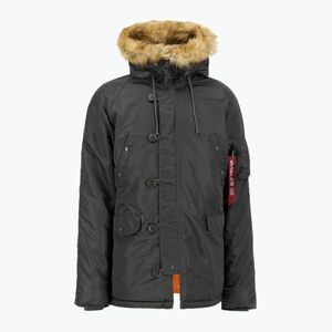 Alpha Industries férfi dzseki N-3B VF szürke / fekete (N-3B VF 103141136) kép