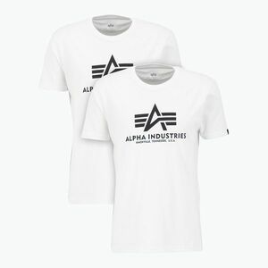 Férfi póló Alpha Industries Basic T 2 db white (Basic T 106524) kép