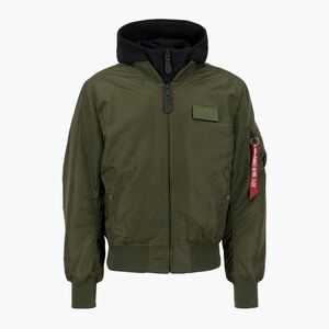 Alpha Industries MA-1 D-Tec férfi dzseki sötétzöld / fekete (MA-1 D-Tec 183110481) kép