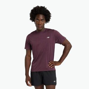 Férfi New Balance Athletics Run szilva barna póló (Athletics Run MT41253PLN) kép