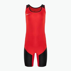 Férfi Nike súlyemelő trikó skarlát/fekete kezeslábas (Weightlifting Singlet 652863-661) kép