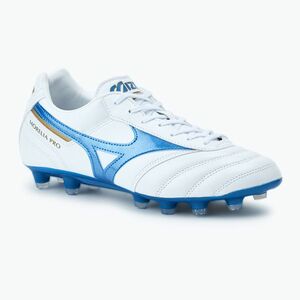 Férfi Mizuno Morelia II Pro MD futballcipő fehér/lézerkék/arany (Morelia II Pro MD P1GA241325) kép