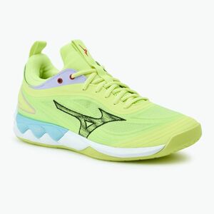 Férfi röplabdacipő Mizuno Wave Luminous 3 neo lime/fekete/splish splash Mizuno Wave Luminous 3 neo lime/fekete/splish splash (Wave Luminous 3 V1GA242011) kép
