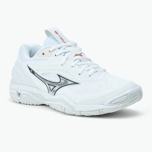 Női kézilabda cipő Mizuno Wave Stealth 6 fehér/aleutian/felhőrózsaszín Mizuno Wave Stealth 6 fehér/aleutian/felhőrózsaszín (Wave Stealth 6 X1GB243025) kép