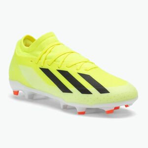 Férfi adidas X Crazyfast League FG csapat futballcipő napsárga/mag fekete/felhő fehér (X Crazyfast League IG0605) kép