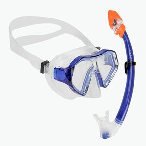 AQUASTIC Shelly gyermek snorkeling szett maszk + snorkel sötétkék (Shelly AQS-B4I006-BL) kép