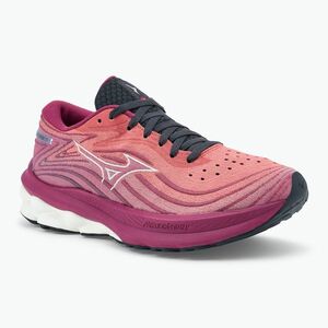 Női futócipő Mizuno Wave Skyrise 5 mineral red/white sand/violet quartz (Wave Skyrise 5 J1GD240973) kép
