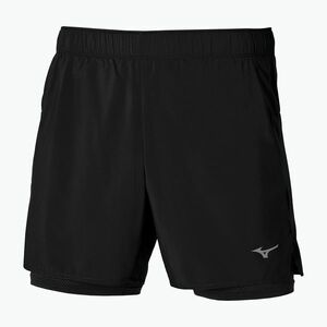 Férfi Mizuno Core 5.5" 2IN1 futó rövidnadrág fekete (Core 5.5" 2IN1 J2GBB01009) kép