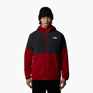 Férfi The North Face Glacier Heavyweight Full Zip HD gránátvörös/aszfalt szürke melegítőfelső (Glacier Heavyweight Full Zip HD NF0A89JJ86O1) kép
