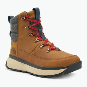 Férfi hócsizma The North Face Bergen Leather WP faanyag tan/red (Bergen Leather WP NF0A8A9M8O11) kép