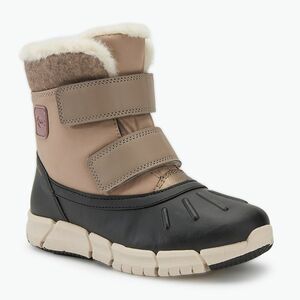 Gyerek hótaposó Geox Flexyper ABX dark beige/black (Flexyper ABX J46APC054FUC0533) kép