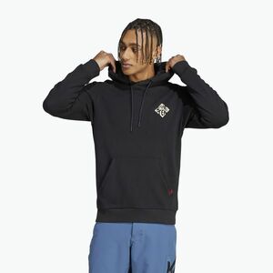 Férfi kerékpáros pulóver adidas FIVE TEN Graphic Hoodie black / savannah (Graphic Hoodie HT9604) kép