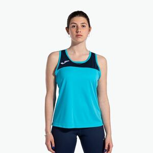 Női tenisz felső Joma Montreal fluoreszkáló türkiz/tengerészkék (Montreal Tank Top W901714.013) kép