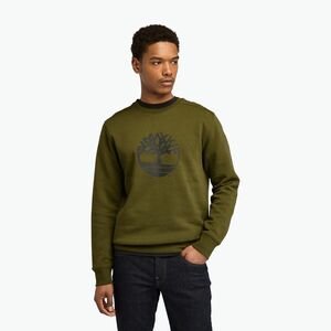 Férfi pulóver Timberland Tree Logo Crew Neck dark olive (Tree Logo Crew Neck TB0A2BJ83021) kép
