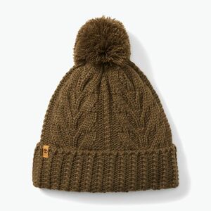 Női téli sapka Timberland Cable Premium Pom Beanie leaf green (Cable Premium Pom Beanie TB0A1EROA581) kép